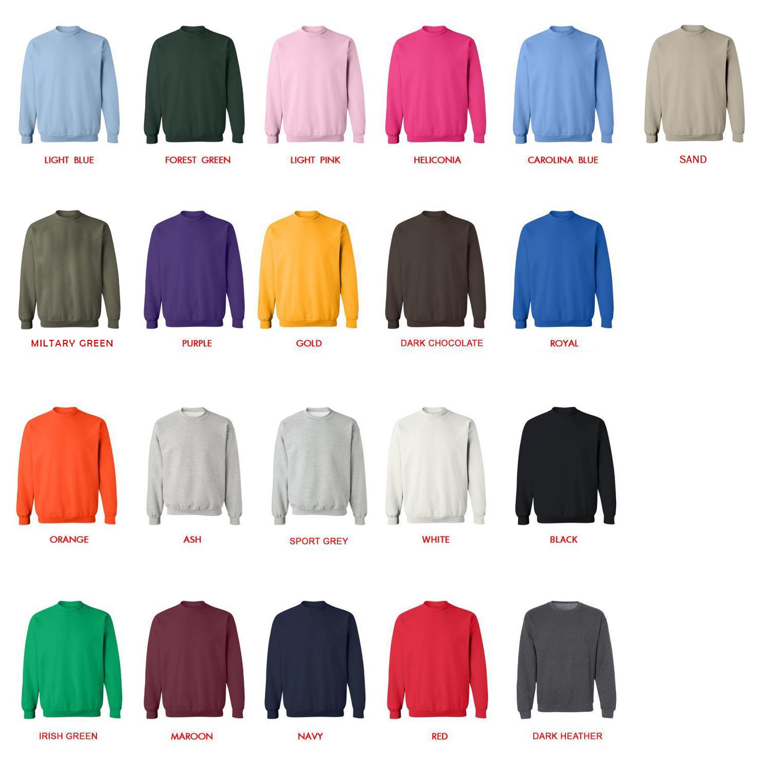 sweatshirt color chart - Grey's Anatomy Merch
