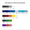 tank top color chart - Grey's Anatomy Merch