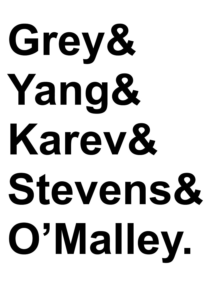 Grey's Anatomy Names Throw Pillow - Image 2