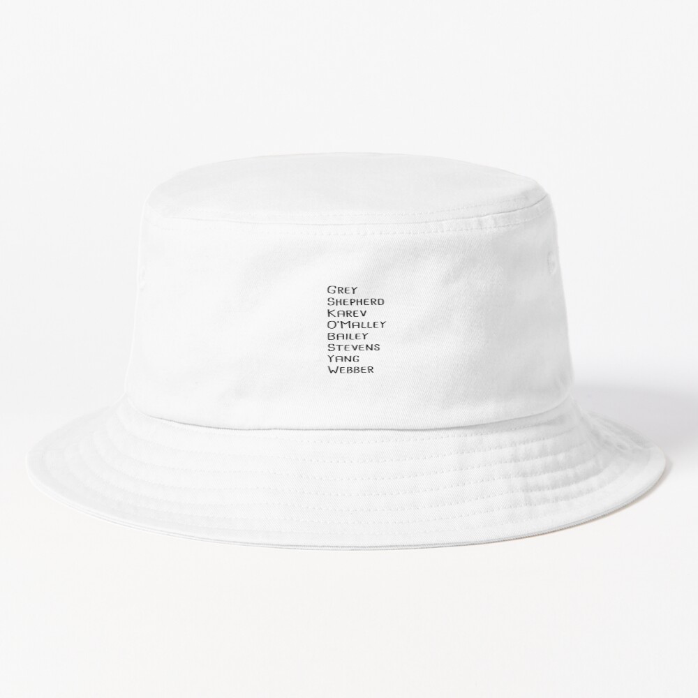 Grey's Names Bucket Hat