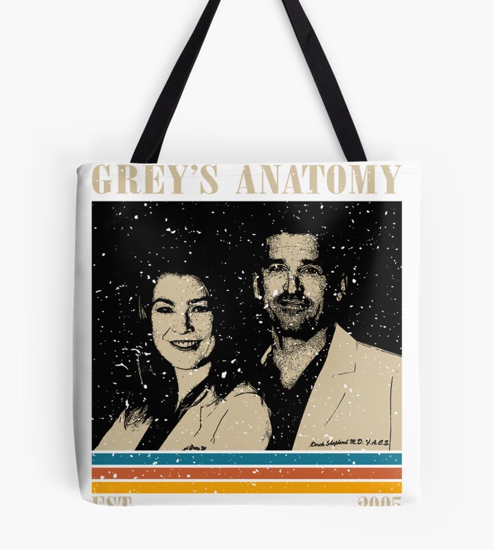 Retro Grey's Anatomy Tote Bag