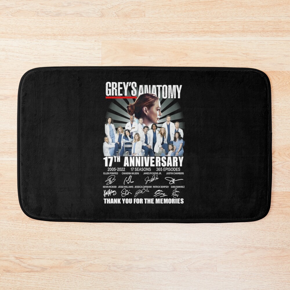 Grey's Anatomy 16th Anniversary Bath Mat