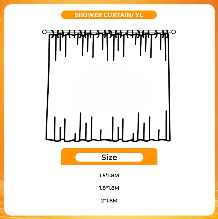 3D shower curtain - Grey's Anatomy Merch